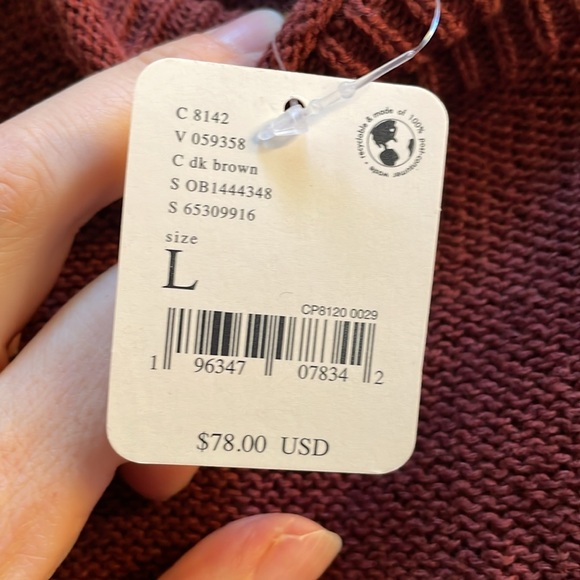 Free Peoplele Beach sweater NWT - Picture 6 of 8